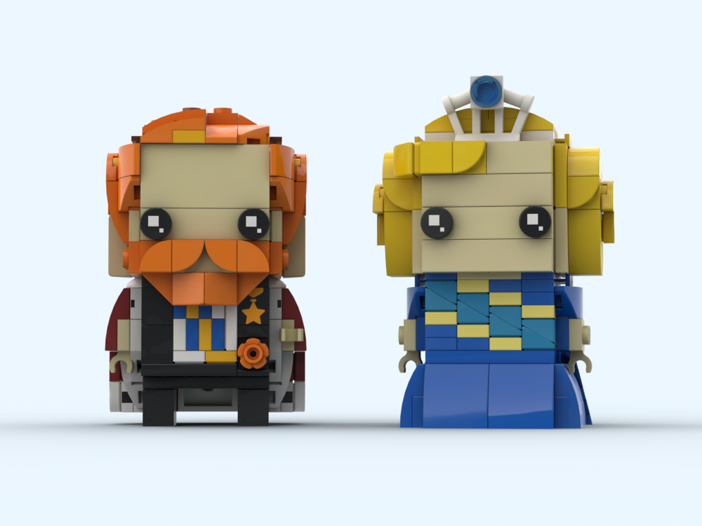 Lego King Willem Alexander and Queen Maxima from the Netherlands