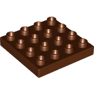 Duplo Plate 4 x 4 / Reddish Brown