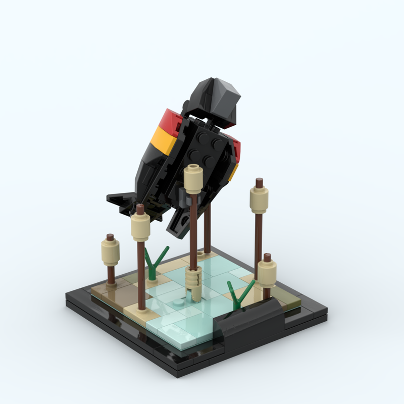 Lego Red-winged Blackbird