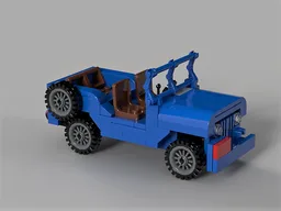 The Blue Jeep of the Adventures of Tintin : Destination Moon