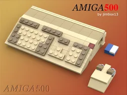 Amiga 500 Computer with Mouse and Disk