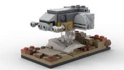 Razor Crest Mini Display | Alternate Build of 75317 Brickheadz