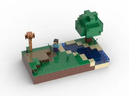 The first day (Minecraft Diorama)
