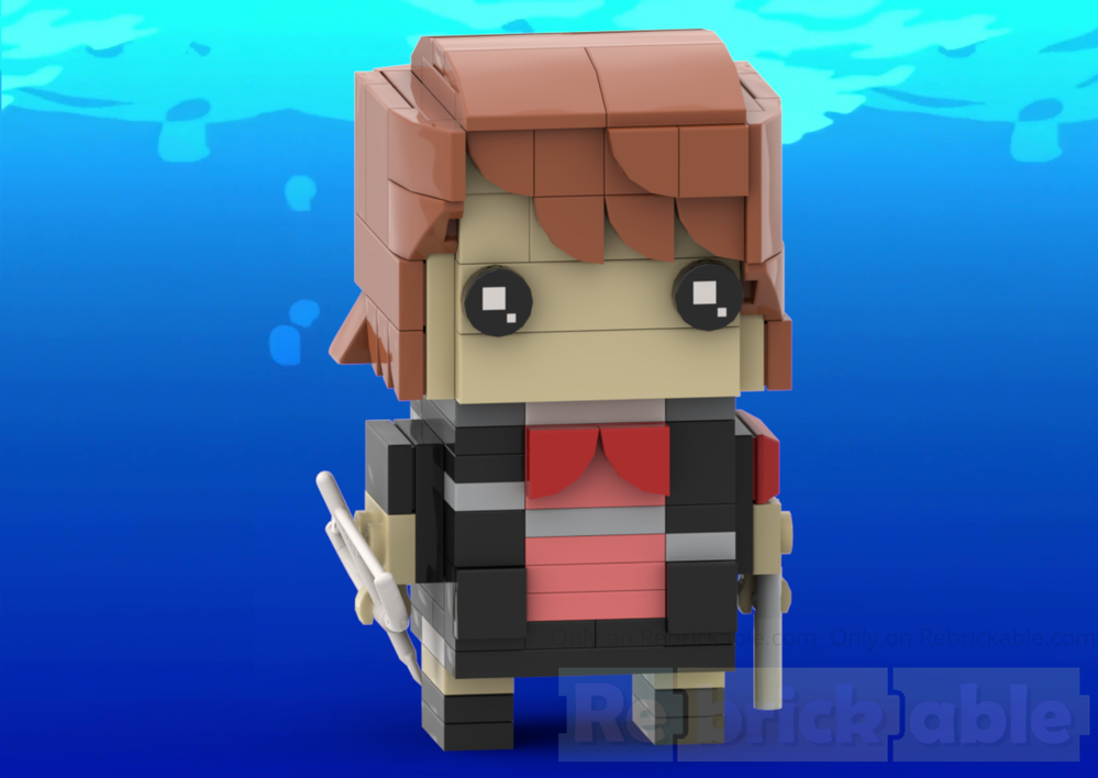 Lego Yukari Takeba BrickHead - Persona 3 Reload