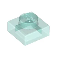 Plate 1 x 1 / Trans-Light Blue