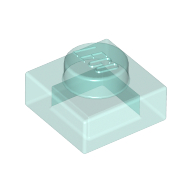 Lego Plate 1 x 1 / Trans-Light Blue