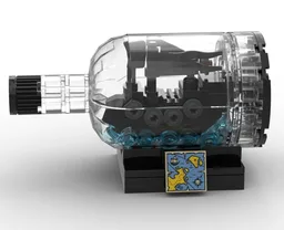 Mini Black Pearl in a Bottle