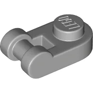 Plate Special 1 x 1 Rounded with Handle / Light Bluish Gray