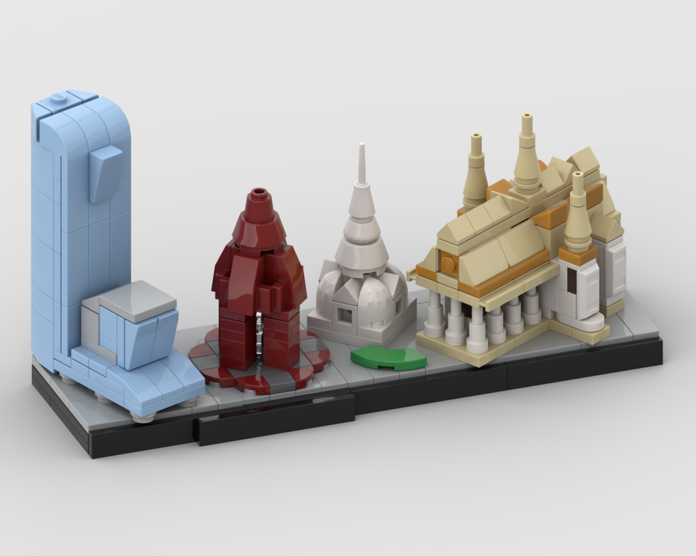 Lego Phnom Penh Architecture Style Diorama