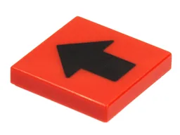 Tile 2 x 2 with Black Wide Arrow Print