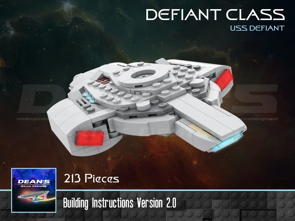 Lego Defiant Class Starship - Star Trek Deep Space Nine
