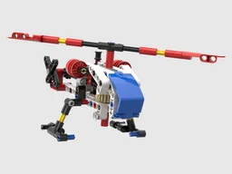 Helicopter with Engine