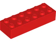 Brick 2 x 6 / Red