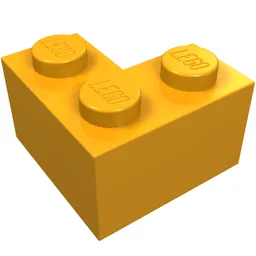 Brick 2 x 2 Corner / Medium Orange