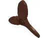 Propeller 3 Blade 5.5 Diameter with Hole for Technic Pin / Reddish Brown