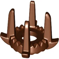 Crown with 4 Tall Spikes / Reddish Brown