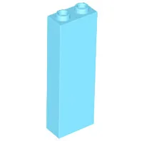 Brick 1 x 2 x 5 / Medium Azure