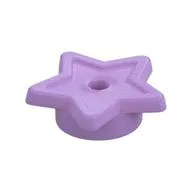 Tile, Star with Stud Holder, Pin Hole / Medium Lavender