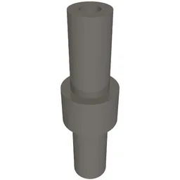 Bar 2L with Stop in Center / Dark Bluish Gray