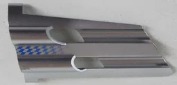 Technic, Panel Fairing # 4 Large Long, Large Holes, Side B with Fading Blue Checkered Pattern (Sticker) - Set 8458