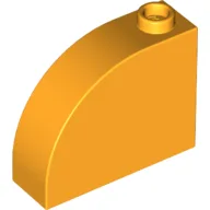 Brick Curved 1 x 3 x 2 / Bright Light Orange