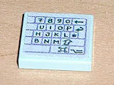 Tile 2 x 2 with Computer Keyboard Right Pattern (Sticker) - Set 3142