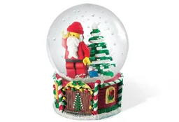 Santa Minifigure Snow Globe