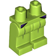 Lego Hips and Lime Legs with Clown Suit, Purple Jacket Ends / Lime