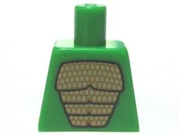 Torso Scales Pattern (Lizard Costume) / Bright Green