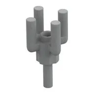 Bar, 4 Top Bars, Palm Tree Top / Light Bluish Gray