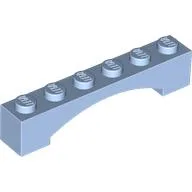 Brick Arch 1 x 6 Raised Arch / Bright Light Blue