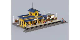 Yellow train station