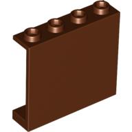Lego Panel 1 x 4 x 3 [Hollow Studs] / Reddish Brown