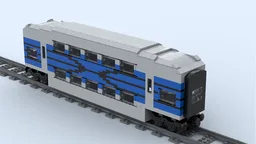 Double decker train carriage