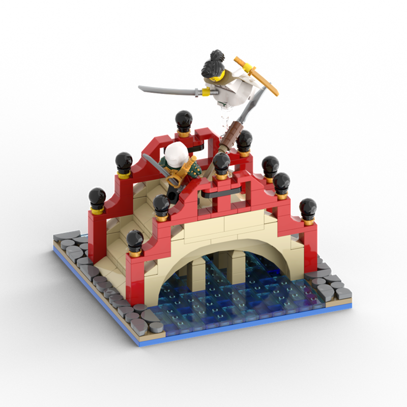 Lego Duel on the Bridge