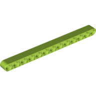 Lego Technic Beam 1 x 13 Thick / Lime