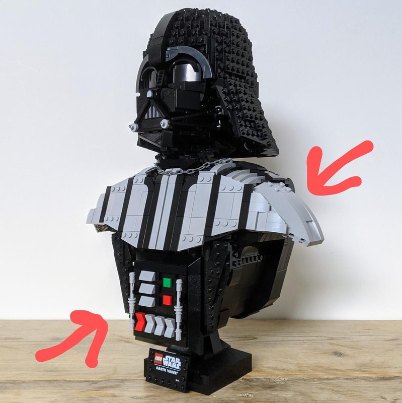 Lego Revenge Vader Bust Conversion pack