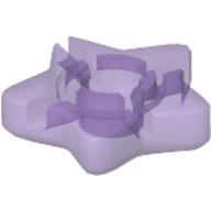 Lego Clikits Icon, Star 2 x 2 Large with Hole / Trans-Medium Purple