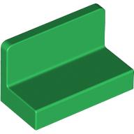 Lego Panel 1 x 2 x 1 [Rounded Corners] / Green