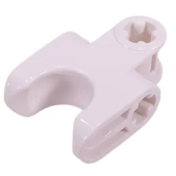 Technic Axle Connector 2 x 3 with Ball Socket, Closed Sides / White