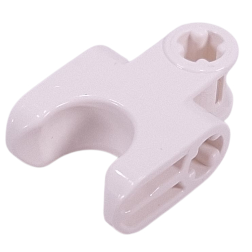Lego Technic Axle Connector 2 x 3 with Ball Socket, Closed Sides / White