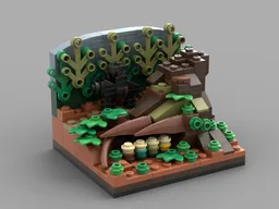 Shortcut to mushrooms diorama