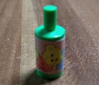 Lego Scala Accessories Bottle Simple with Sleeping Bear Pattern (Sticker) - Set 3112