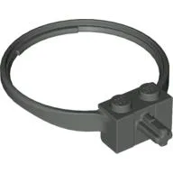Sports Hoop with 2 Studs and Axle / Dark Gray