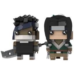 Momochi Zabuza/Haku（Original Version）Naruto Brickheadz