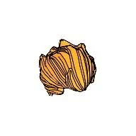Hair Bushy Swept Back (The Joker) / Bright Light Orange