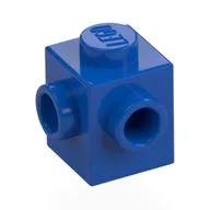 Brick Special 1 x 1 with Studs on 2 Adjacent Sides / Blue