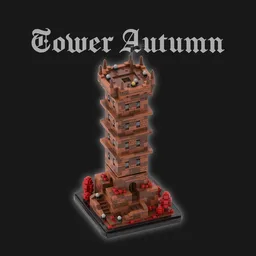 Autumn Tower - Medieval Tower in Microscale
