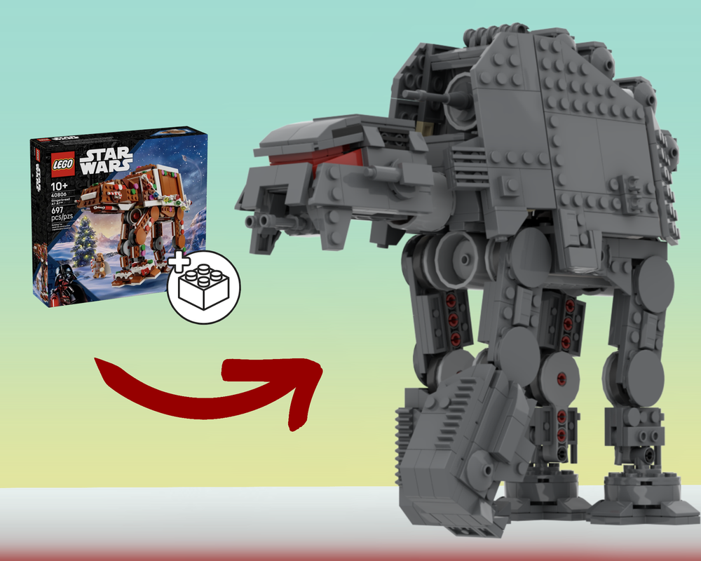 Lego AT-M6 Gingerbread AT-AT modification40806