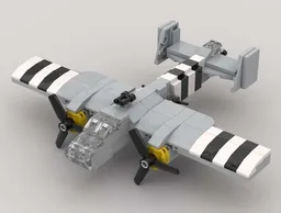 B-25 Mitchell with D-Day paint scheme (1/110 scale)